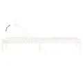 Chaises longues lot de 2 blanc 199,5x60x74cm bois massif de pin