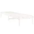 Chaises longues lot de 2 blanc 199,5x60x74cm bois massif de pin