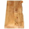 Dessus de table à bord vivant 180x20x2,5cm bois massif manguier