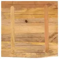 Dessus de table 40x40x2,5 cm bord vif bois massif manguier brut