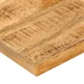 Dessus de table 40x40x2,5 cm bord vif bois massif manguier brut