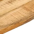 Dessus de table 40x40x2,5 cm bord vif bois massif manguier brut