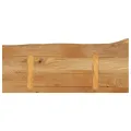 Dessus de table à bord vivant 90x20x2,5 cm bois massif manguier