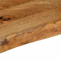 Dessus de table à bord vivant 90x20x2,5 cm bois massif manguier