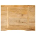 Dessus de table à bord vivant 80x60x2,5 cm bois massif manguier