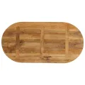 Dessus de table 110x40x3,8 cm ovale bois massif de manguier