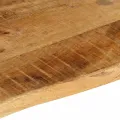 Dessus de table 80x60x2,5 cm bord vif bois massif manguier brut