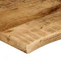 Dessus de table 80x60x2,5 cm bord vif bois massif manguier brut