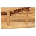 Dessus de table 60x30x3,8 cm bord vif bois massif manguier brut