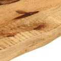 Dessus de table 60x30x3,8 cm bord vif bois massif manguier brut