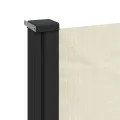 Auvent latéral rétractable crème 120x500 cm