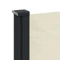 Auvent latéral rétractable crème 140x600 cm