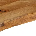 Dessus de table à bord vivant 90x20x3,8 cm bois massif manguier