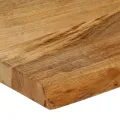 Dessus de table à bord vivant 90x20x3,8 cm bois massif manguier