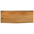 Dessus de table à bord vivant 80x20x3,8 cm bois massif manguier