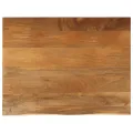 Dessus de table à bord vivant 90x80x2,5 cm bois massif manguier