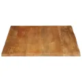 Dessus de table à bord vivant 110x80x3,8cm bois massif manguier