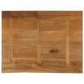 Dessus de table à bord vivant 110x80x3,8cm bois massif manguier