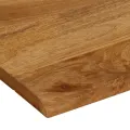 Dessus de table à bord vivant 110x80x3,8cm bois massif manguier
