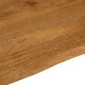 Dessus de table à bord vivant 110x80x3,8cm bois massif manguier