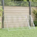 Cage pour poules argenté 200x105x91 cm acier galvanisé