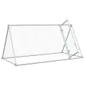 Cage pour poules argenté 200x105x91 cm acier galvanisé