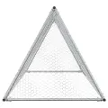 Cage pour poules argenté 200x105x91 cm acier galvanisé