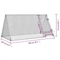 Cage pour poules argenté 200x105x91 cm acier galvanisé