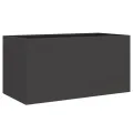 Jardinière noir 62x30x29 cm acier