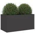 Jardinière noir 62x30x29 cm acier