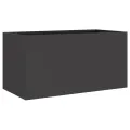 Jardinière noir 62x30x29 cm acier