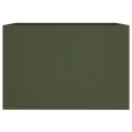 Jardinière vert olive 62x47x46 cm acier
