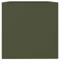 Jardinière vert olive 62x47x46 cm acier