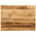 Dessus de table bord vivant 90x60x3,8 cm bois de manguier brut