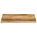 Dessus de table bord vivant 90x60x3,8 cm bois de manguier brut