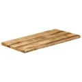 Dessus de table bord vivant 100x60x2,5 cm bois de manguier brut