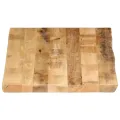 Dessus de table bord vivant 100x60x2,5 cm bois de manguier brut
