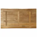 Dessus de table bord vivant 100x60x2,5 cm bois de manguier brut