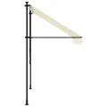 Auvent rétractable crème 200x150 m tissu et acier