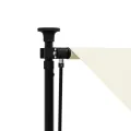 Auvent rétractable crème 200x150 m tissu et acier