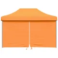Tente de réception pliable escamotable avec 4 parois latérales