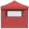 Tente de réception pliable escamotable avec 3 parois latérales