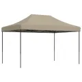 Tente de réception pliable escamotable taupe 410x279x315 cm