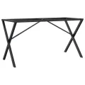 Pieds de table à manger cadre en X 140x60x73 cm acier