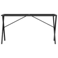 Pieds de table à manger cadre en X 140x60x73 cm acier