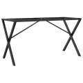 Pieds de table à manger cadre en X 140x60x73 cm acier