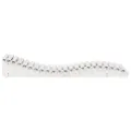 Chaise longue blanc 205x70x31,5 cm bois massif de pin
