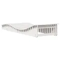 Chaise longue blanc 205x70x31,5 cm bois massif de pin