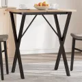 Pieds de table à manger cadre en X 60x50x73 cm acier