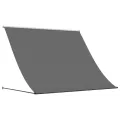 Auvent rétractable anthracite 250x150 m tissu et acier